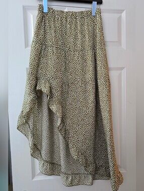 Ruffle High-Low Skirt
